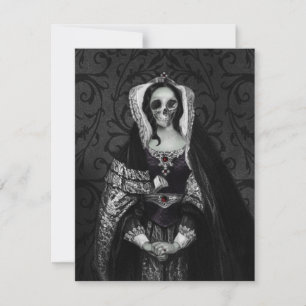 Gothic Skull Lady Thank You Card