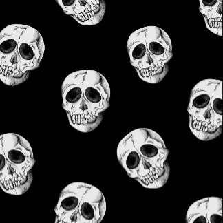 Gothic Skull Pattern Candle