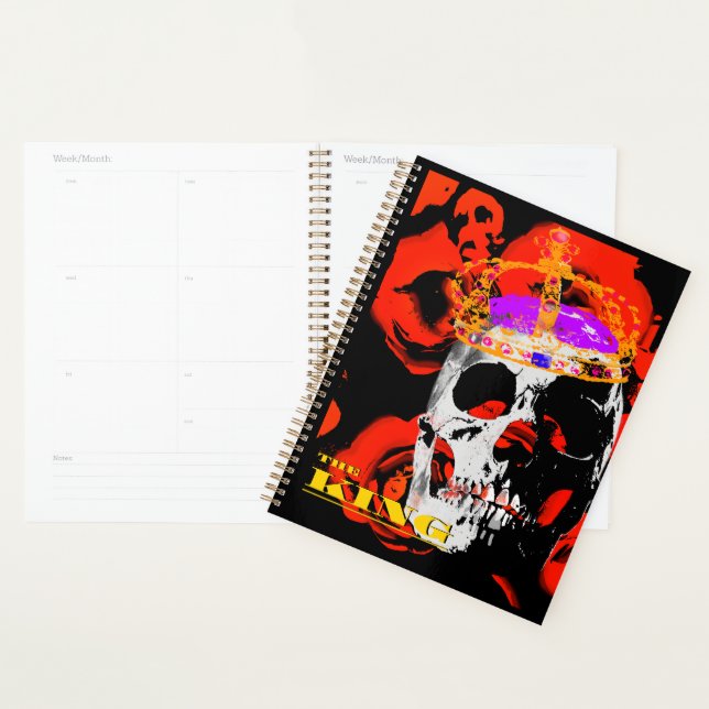 Gothic Skull Red Roses Planner (Display)