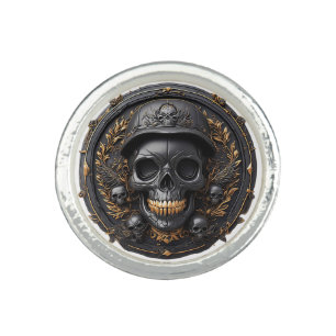 Gothic Skull Ring For Goth Lovers Dark Aesthetic