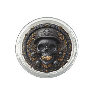Gothic Skull Ring For Goth Lovers Dark Aesthetic