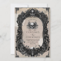 Gothic Skull Roses Adult Costume Cocktail Party