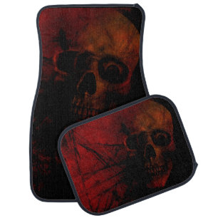 Gothic Skull Set of Car Mats