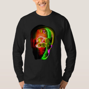 Gothic Skull Skeleton Abstract Art T-Shirt