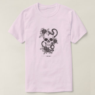 Gothic Skull & Snake with Flowers Hoodie | Vintage T-Shirt
