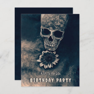 Gothic Skull Sunflower RIP To her 20s Budget