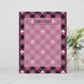Gothic Skull Tartan Plaid (Standing Front)