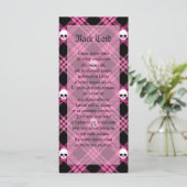 Gothic Skull Tartan Plaid (Standing Front)