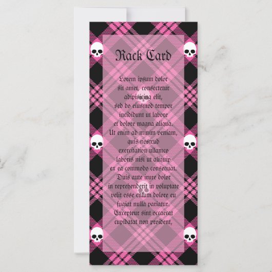Gothic Skull Tartan Plaid (Front)