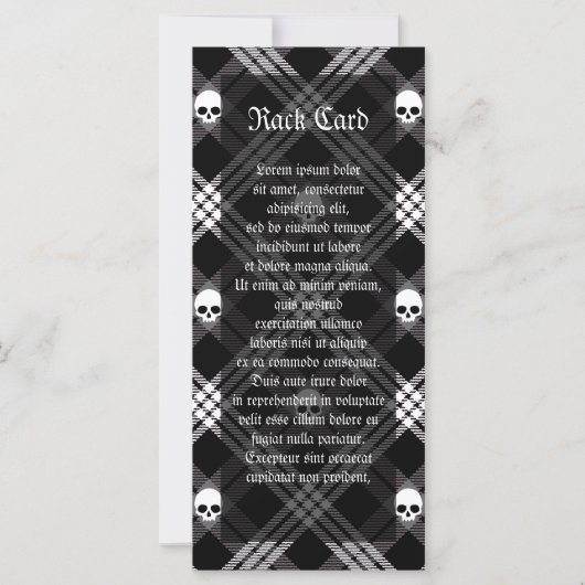 Gothic Skull Tartan Plaid (Front)