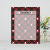 Gothic Skull Tartan Plaid (Standing Front)