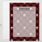 Gothic Skull Tartan Plaid (Front/Back)