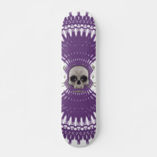 Gothic Skull Tribal Fractal Design: Skateboard #7 Deck