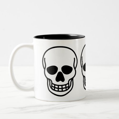 Gothic Skull Two_Tone Coffee Mug