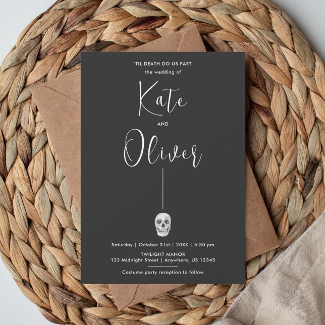 Gothic Skull Wedding Invitation (Creator Uploaded)