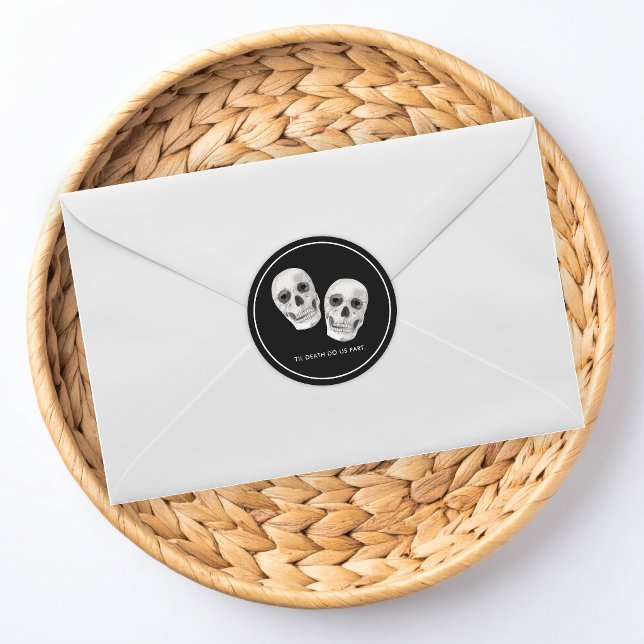 Gothic Skull Wedding Sticker (Creator Uploaded)