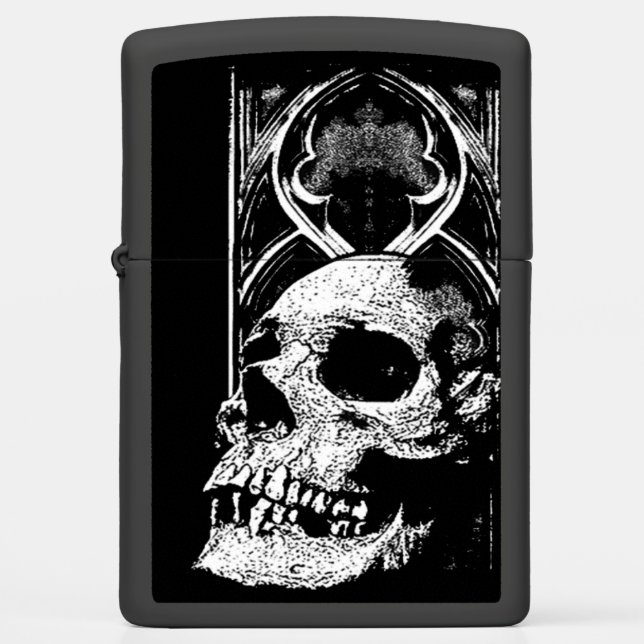 Gothic skull Zippo Lighter (Front)