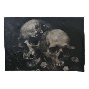 Gothic Skulls Bedding  Pillow Case