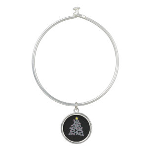 Gothic Skulls Christmas Tree Bracelet