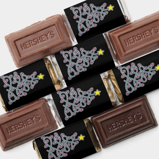 Gothic Skulls Christmas Tree Chocolates Hershey's Miniatures (Assorted)