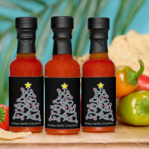 Gothic Skulls Christmas Tree Hot Sauce