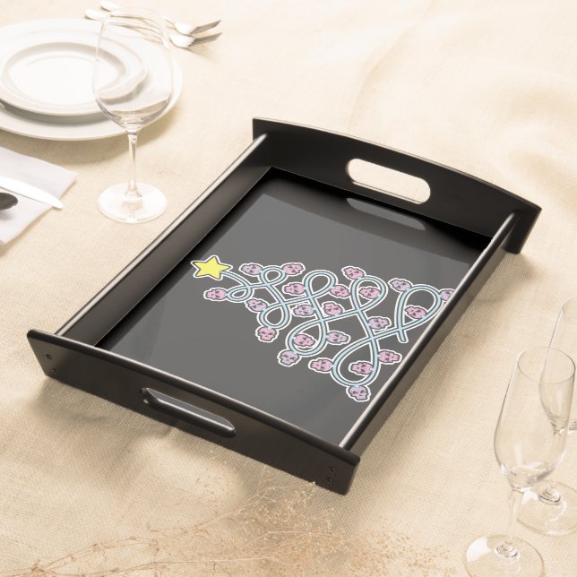 Gothic Skulls Christmas Tree Tray (Front)