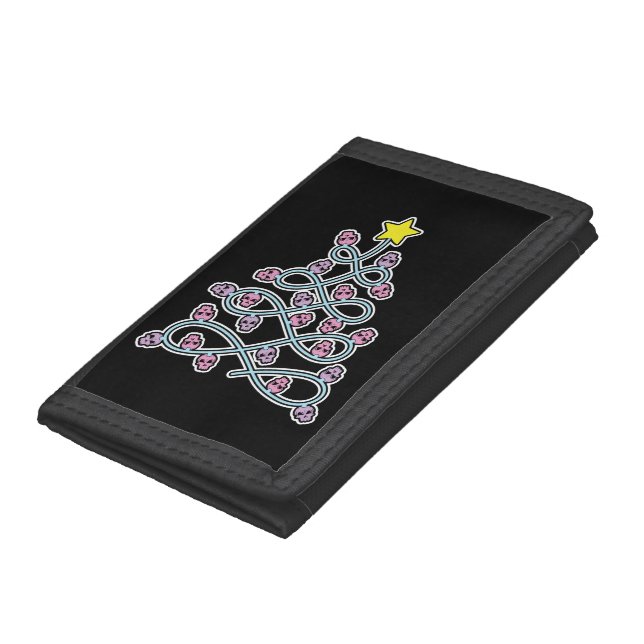 Gothic Skulls Christmas Tree Wallet (Bottom)