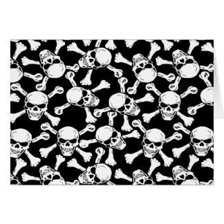 GOTHIC SKULLS CROSSBONES PATTERN CARDS