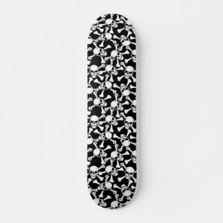 GOTHIC SKULLS CROSSBONES PATTERN SKATEBOARD DECK