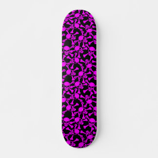 GOTHIC SKULLS CROSSBONES PATTERN SKATEBOARD DECK