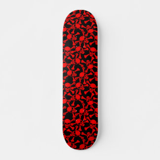 GOTHIC SKULLS CROSSBONES PATTERN SKATEBOARD DECK