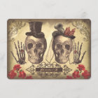 Gothic Skulls Day of The Dead Save the Date Cards