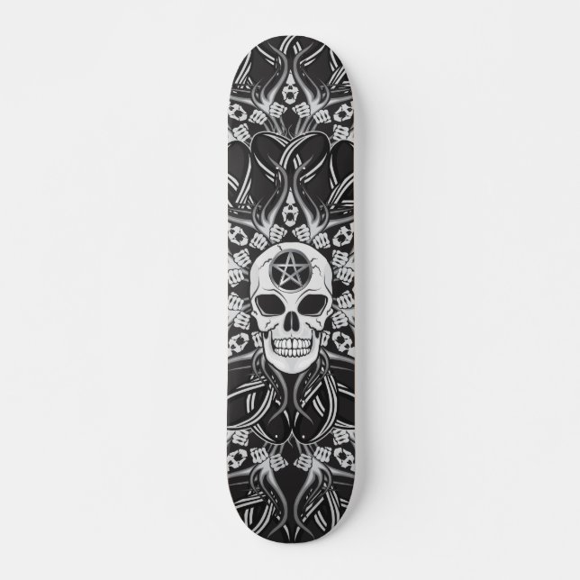 Gothic Skulls Skateboard Deck (Front)