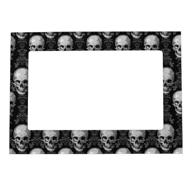 Gothic Skulls Victorian Baroque Bedding  Magnetic Frame (Front)