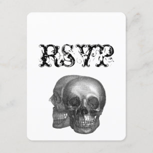 Gothic Skulls Wedding RSVP