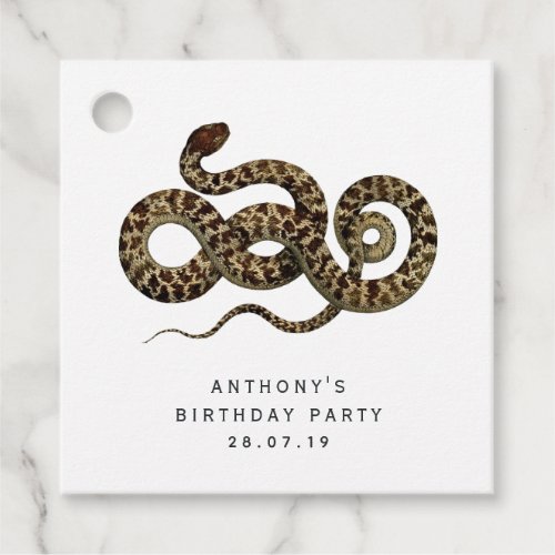 Gothic Snake Favor Tags