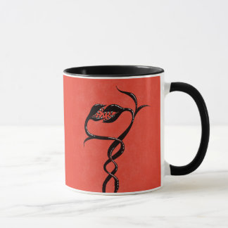 Gothic Snakes Red And Black Mug