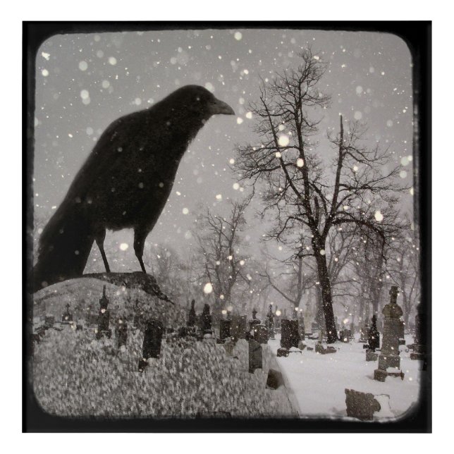 Gothic Snow Globe Acrylic Print (Front)