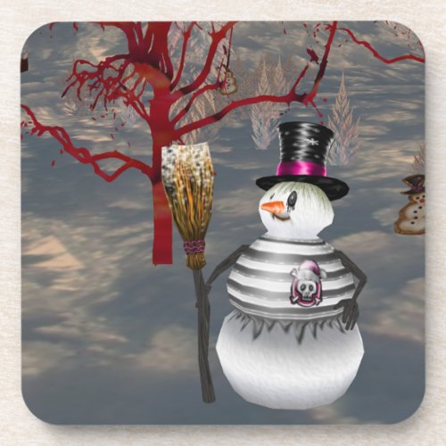 Gothic Snowman Coasters