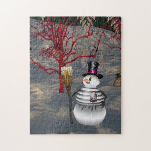 Gothic Snowman Puzzle