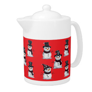 Gothic Snowman Teapot