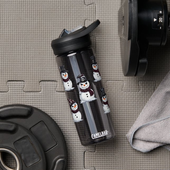 Gothic Snowman Water Bottle (Gym (Rotated))