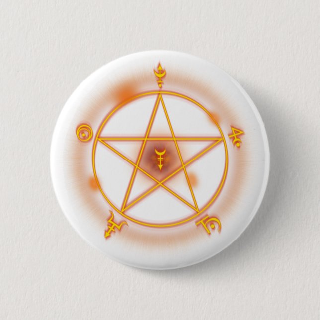 gothic spell symbol button (Front)