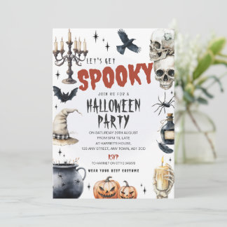 Gothic Spellbound Halloween Party Invite