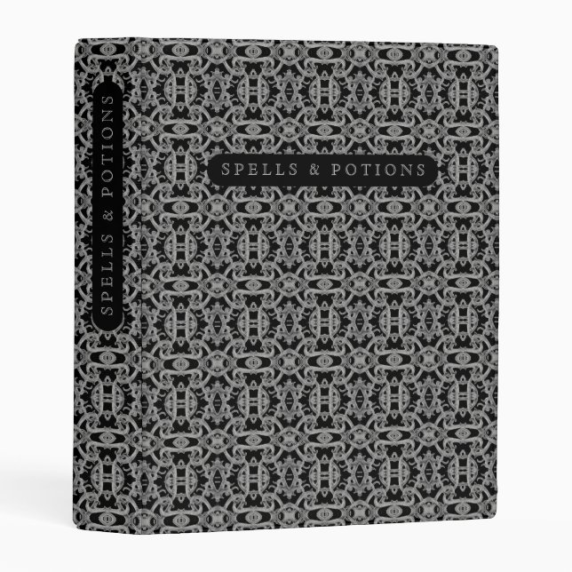GOTHIC "SPELLS & POTIONS" Mini Binder (Front/Spine)