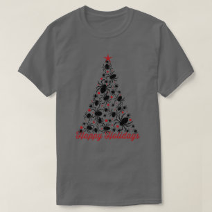 Gothic Spider Christmas Tree T-Shirt