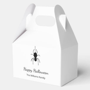 Gothic Spider Halloween Party Simple Script Favor Boxes