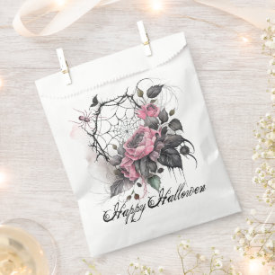 Gothic Spider Web   Halloween Favor Bag