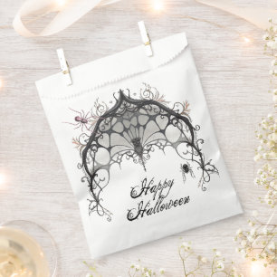 Gothic Spider Web Halloween Favor Bag