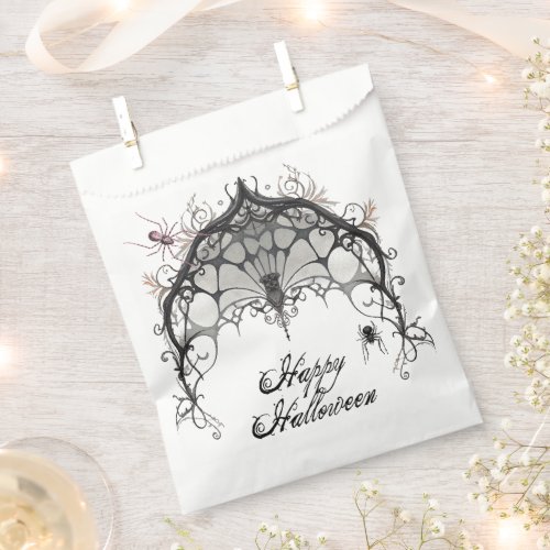 Gothic Spider Web  Halloween Favor Bag